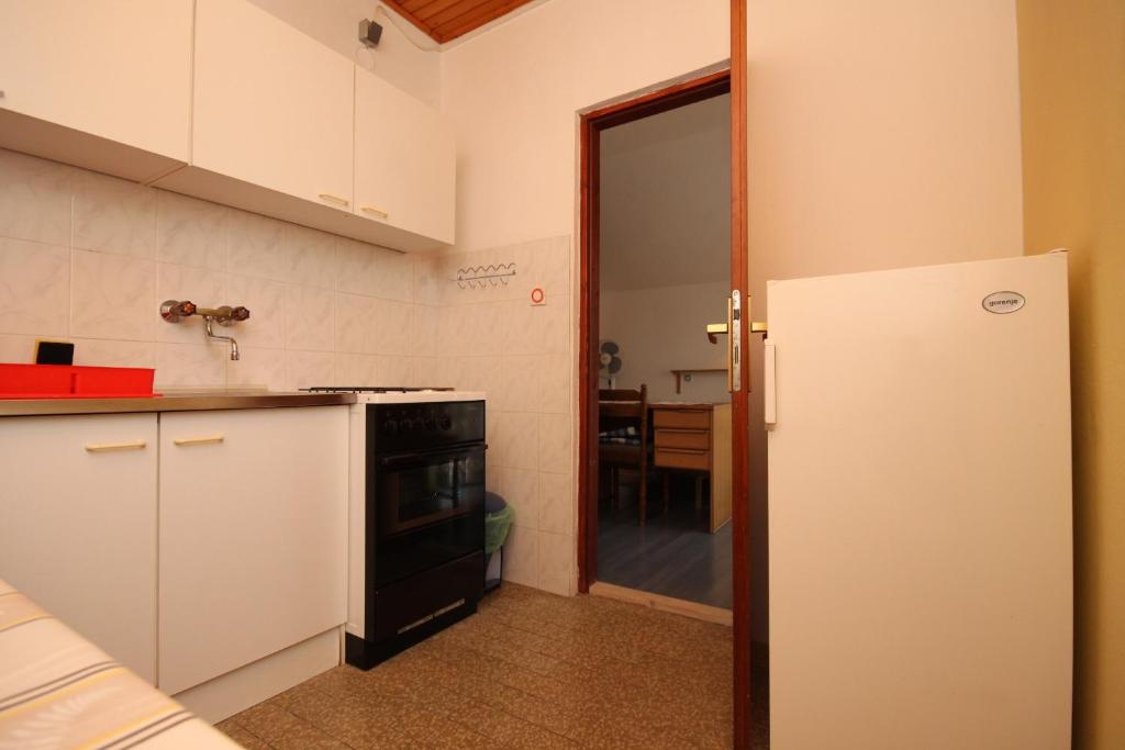 Kuchyňa alebo kuchynka v ubytovaní Apartments and rooms with parking space Starigrad, Paklenica - 6594