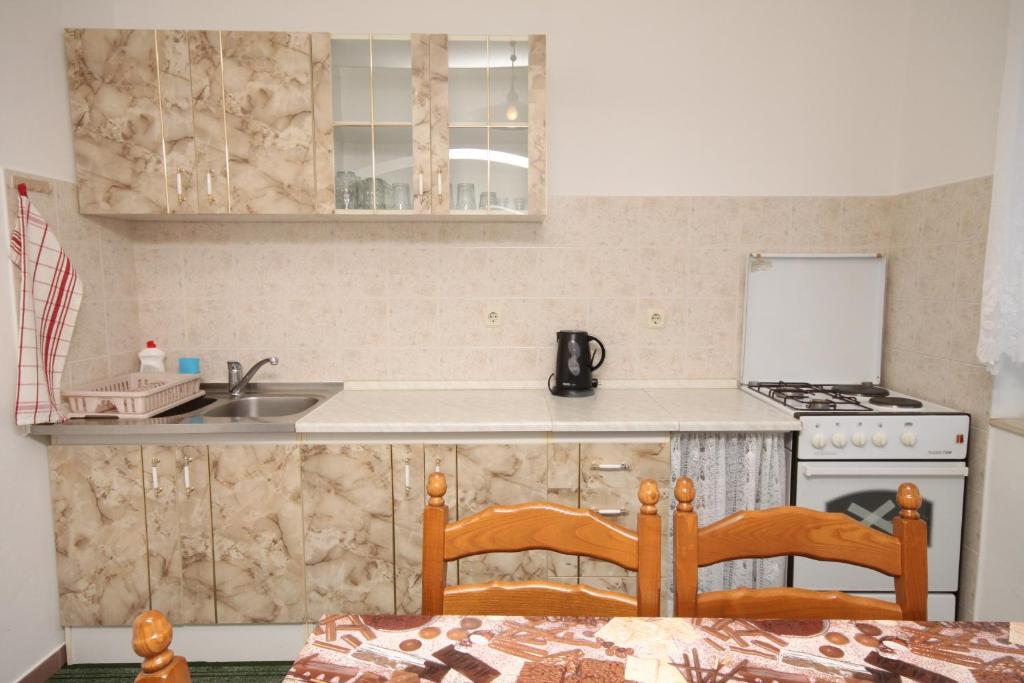 Kuchyňa alebo kuchynka v ubytovaní Apartments and rooms by the sea Starigrad, Paklenica - 6591