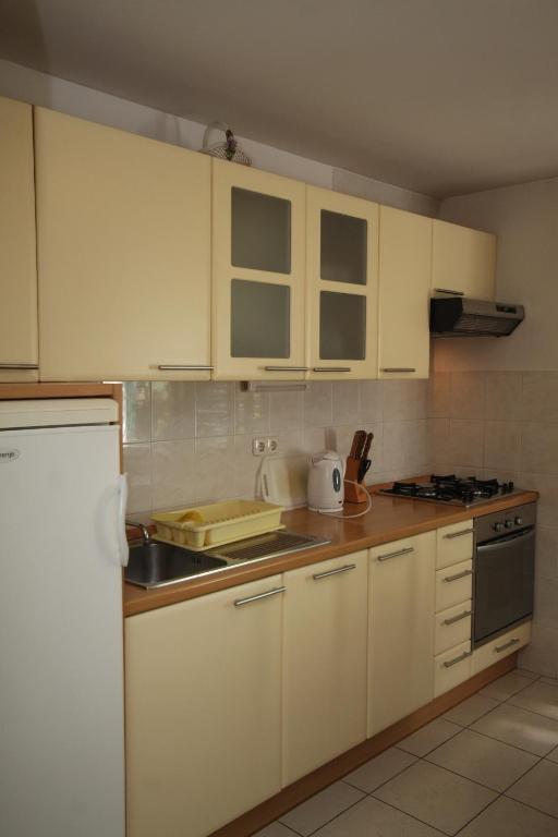 Kuchyň nebo kuchyňský kout v ubytování Apartments and rooms with parking space Tucepi, Makarska - 6901