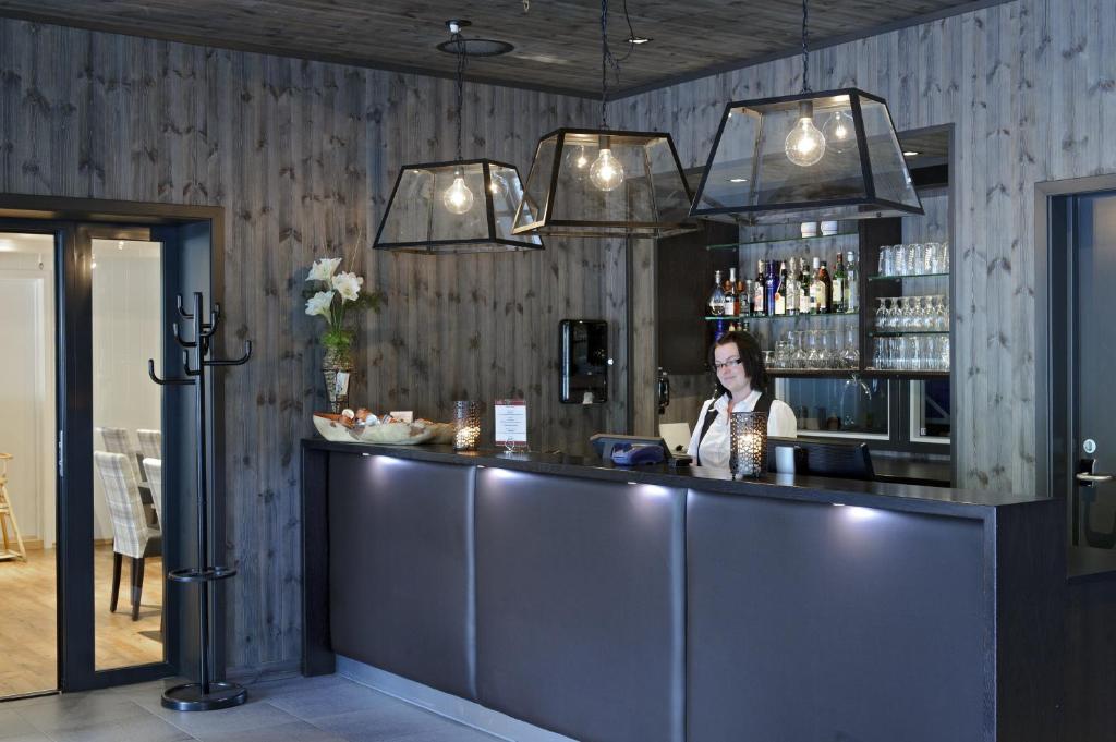 Lounge nebo bar v ubytování Vollan Gjestestue