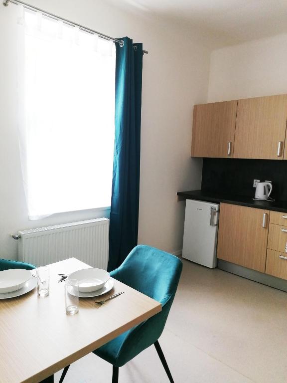Kuchyň nebo kuchyňský kout v ubytování Apartmány Plzeň Zábělá 69