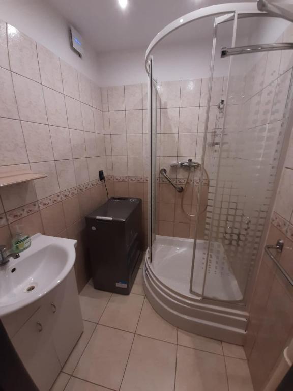 Koupelna v ubytování Čertovy proudy