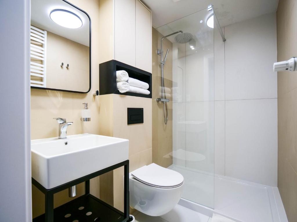 Kúpeľňa v ubytovaní MK Apartamenty Złocisty