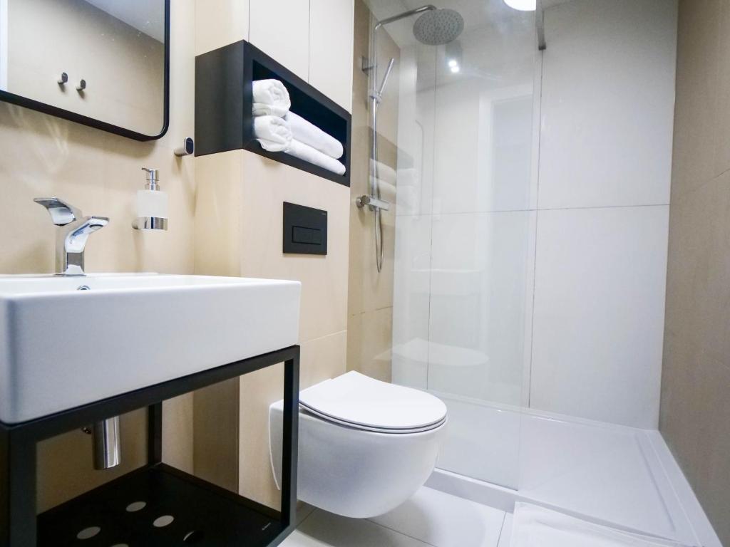 Kúpeľňa v ubytovaní MK Apartamenty Złocisty