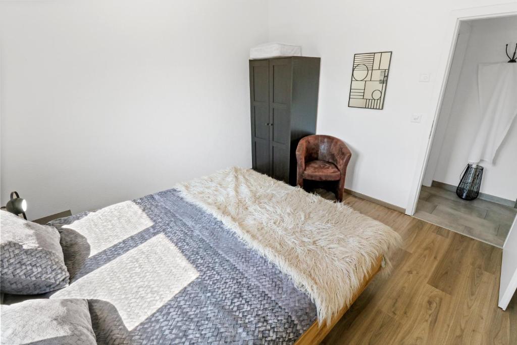 Postel nebo postele na pokoji v ubytování Superbe appartement neuf et cosy