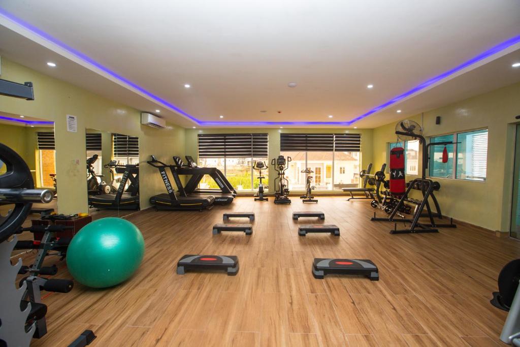 Fitness centrum a/nebo fitness zařízení v ubytování Apartment 19