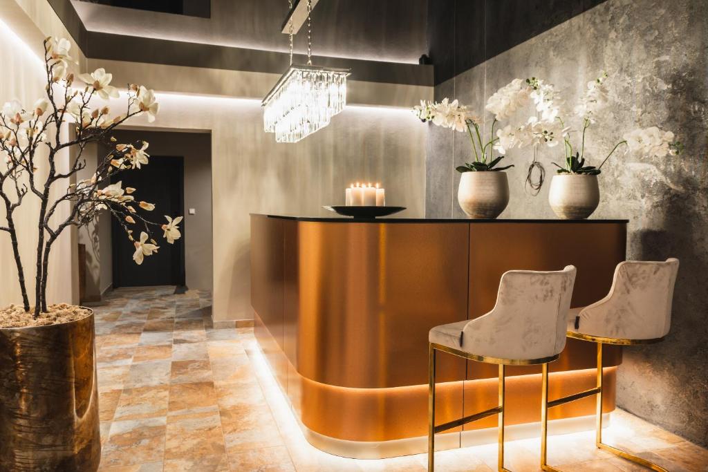 Posezení v ubytování Royal Apartmány