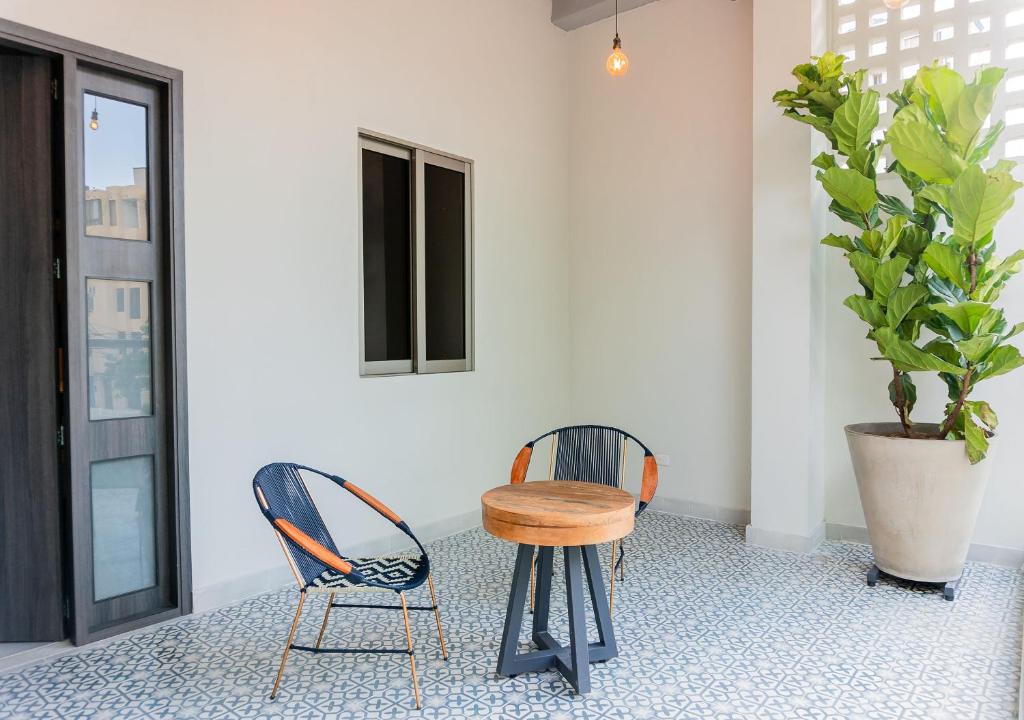 Posezení v ubytování The Garden Suites