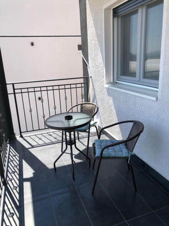 Balkón nebo terasa v ubytování Apartment Aura