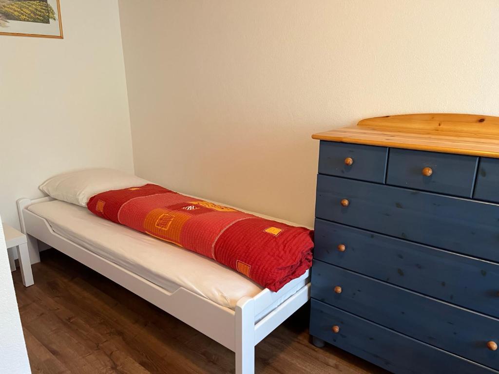 Postel nebo postele na pokoji v ubytování Haus Panorama B, Whg Rupf