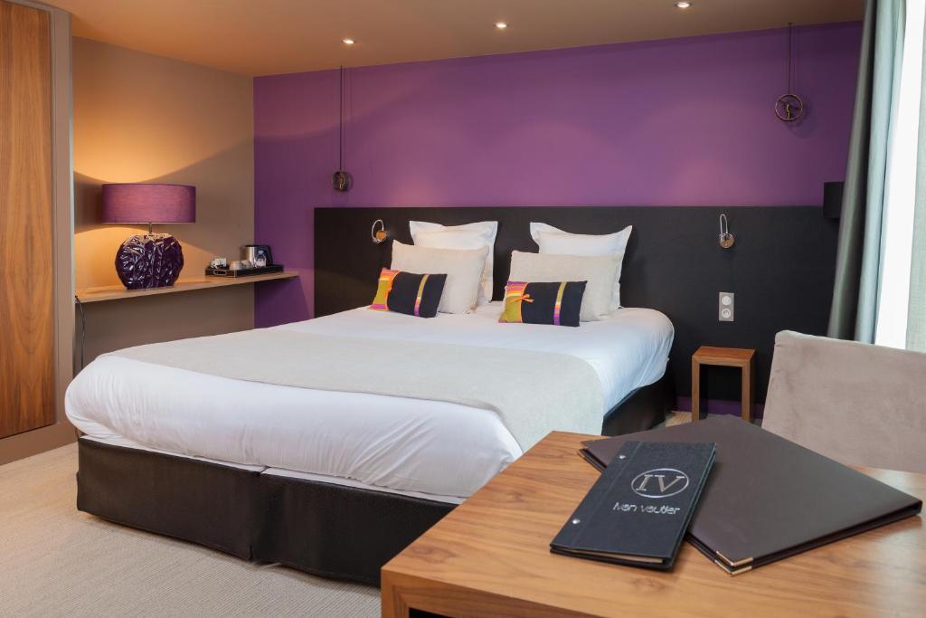 
Cama o camas de una habitación en Hotel Restaurant Spa Ivan Vautier
