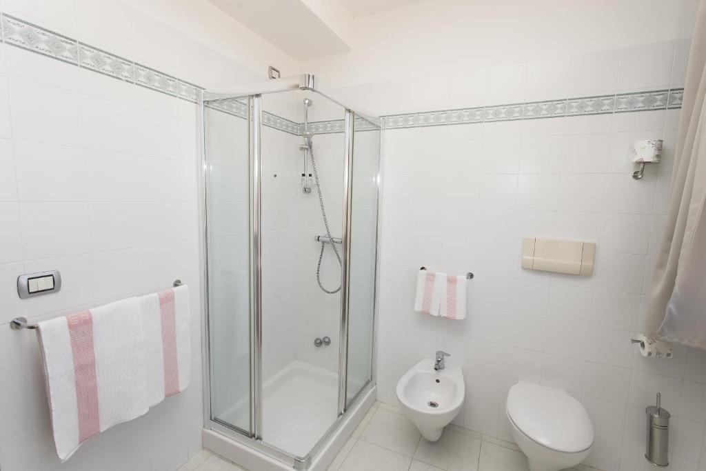 Koupelna v ubytování Hotel Grillo