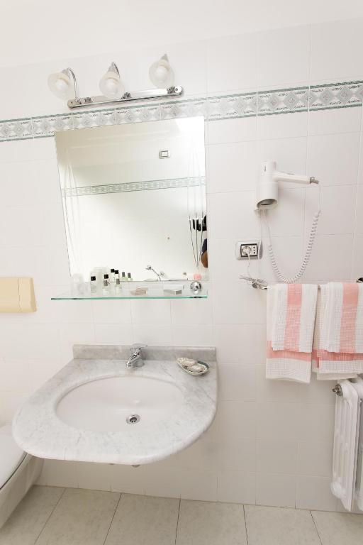 Koupelna v ubytování Hotel Grillo