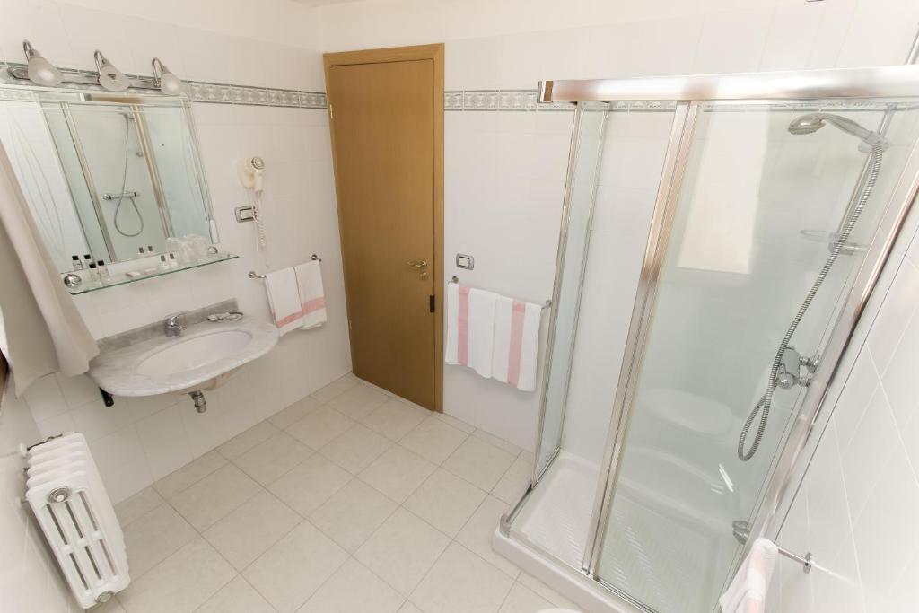 Koupelna v ubytování Hotel Grillo