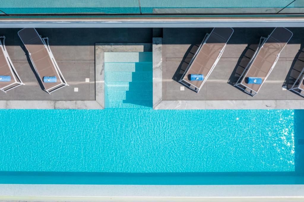 The swimming pool at or close to KOA Spa Villa-Luxury villa in Gialova with own Spa