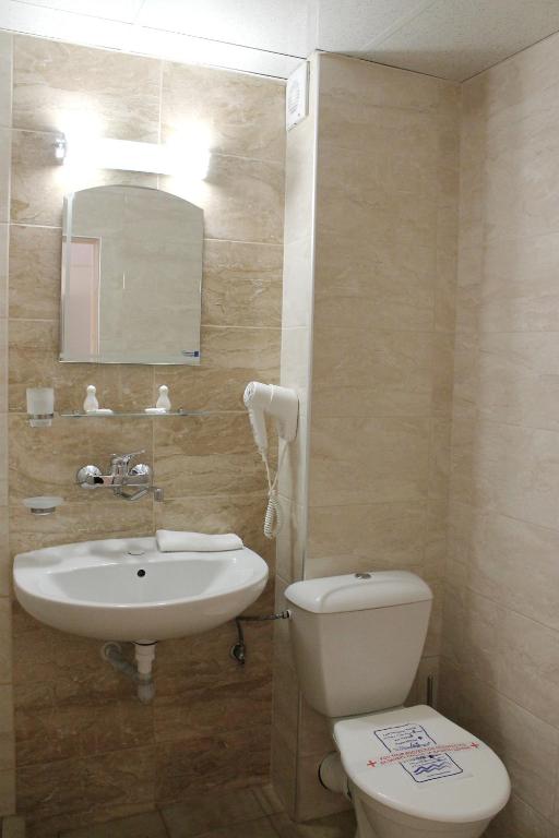 Koupelna v ubytování Hotel Onyx