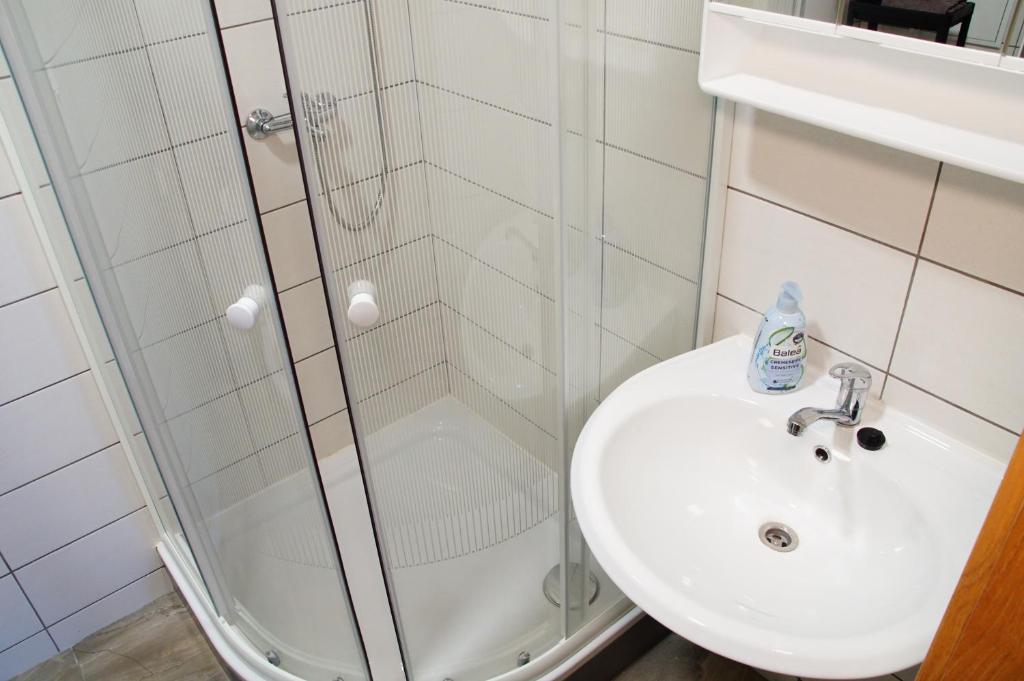 Koupelna v ubytování Apartment Porta