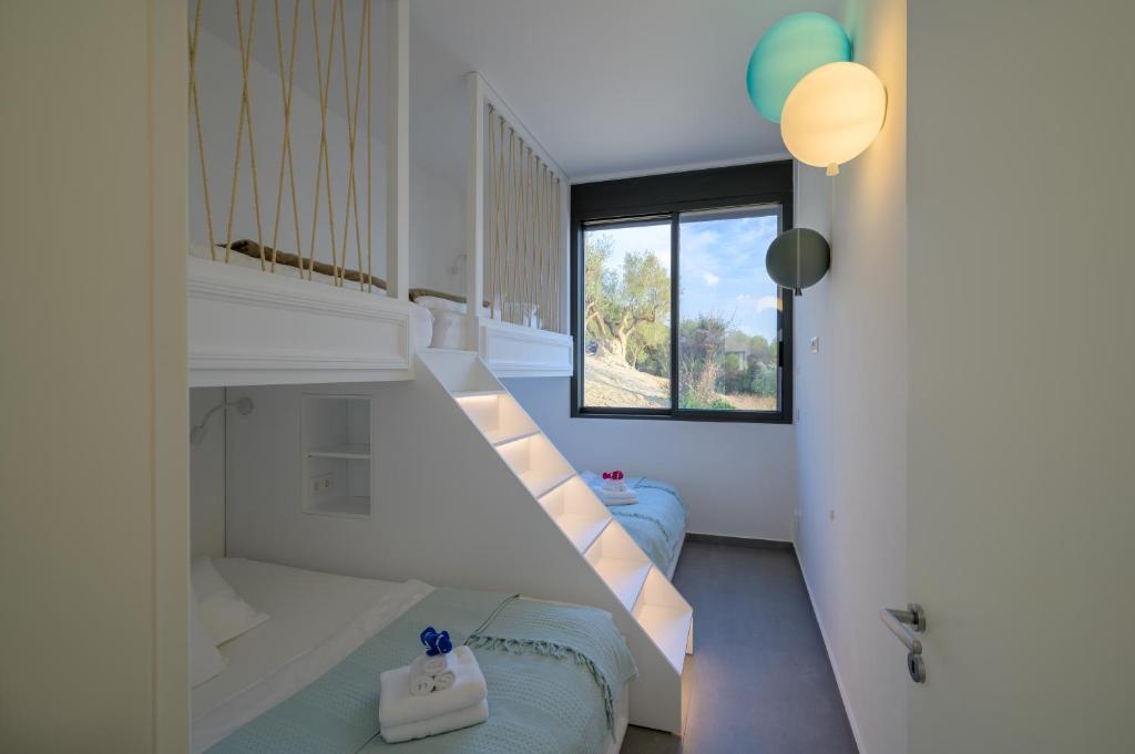 A bathroom at KOA Spa Villa-Luxury villa in Gialova with own Spa