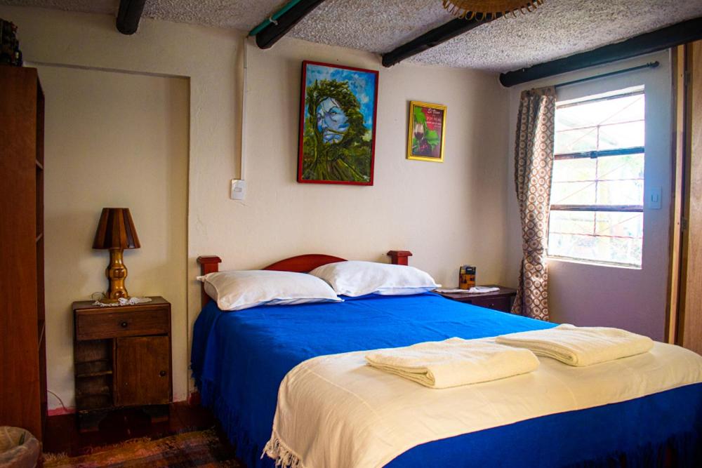 Postel nebo postele na pokoji v ubytování Miramonte Hostal