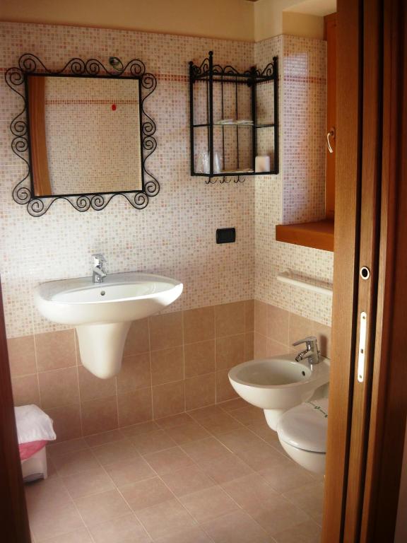 Koupelna v ubytování Hotel Belvedere