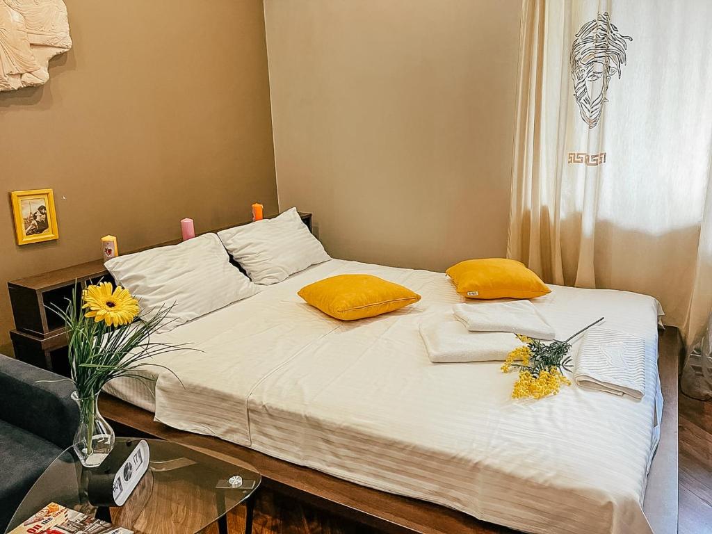 Ліжко або ліжка в номері Apartment on Fedorova