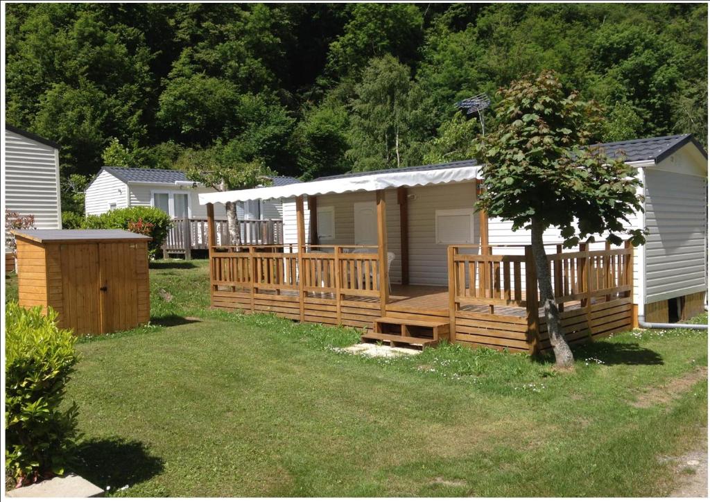 Zahrada ubytování Camping Happy Pyrénées