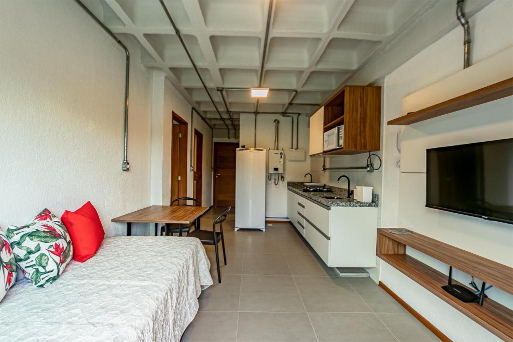 Kuchyň nebo kuchyňský kout v ubytování Antiquus ApartHotel