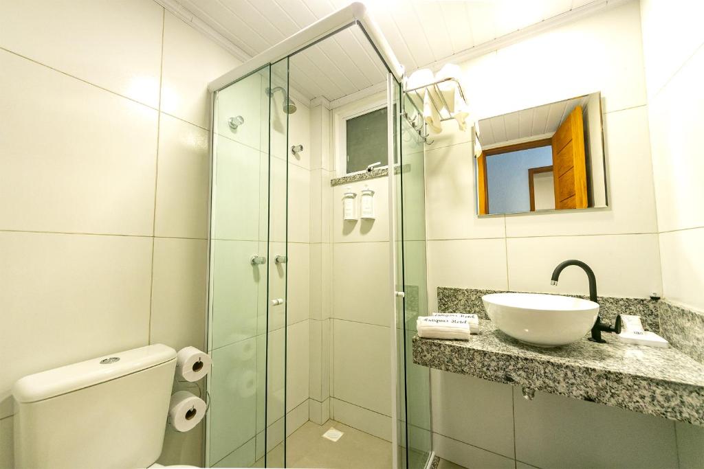 Koupelna v ubytování Antiquus ApartHotel