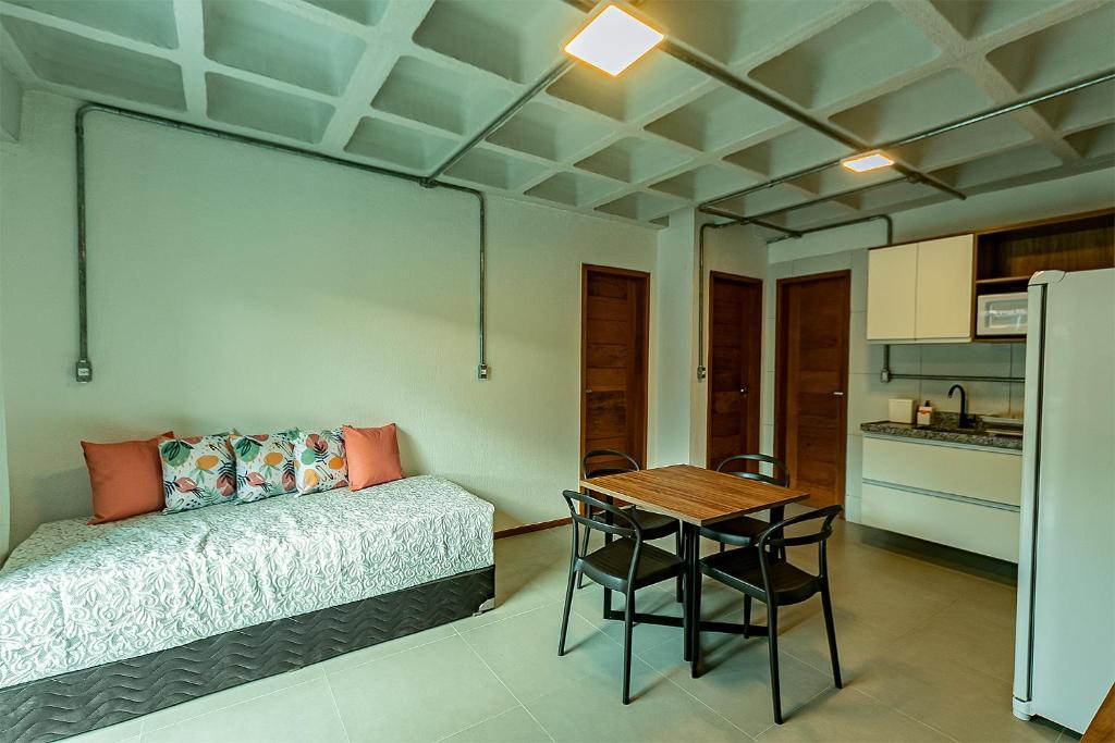 Kuchyň nebo kuchyňský kout v ubytování Antiquus ApartHotel