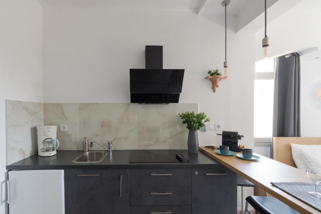 A kitchen or kitchenette at Nereid Apartment