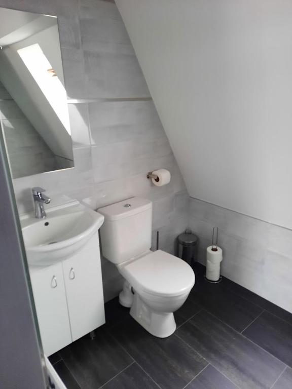 Koupelna v ubytování Hotel Orka