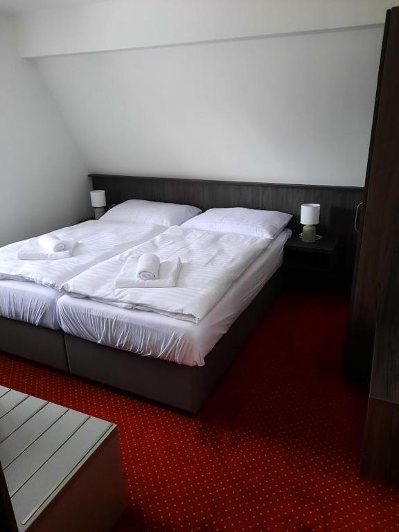 Postel nebo postele na pokoji v ubytování Hotel Orka