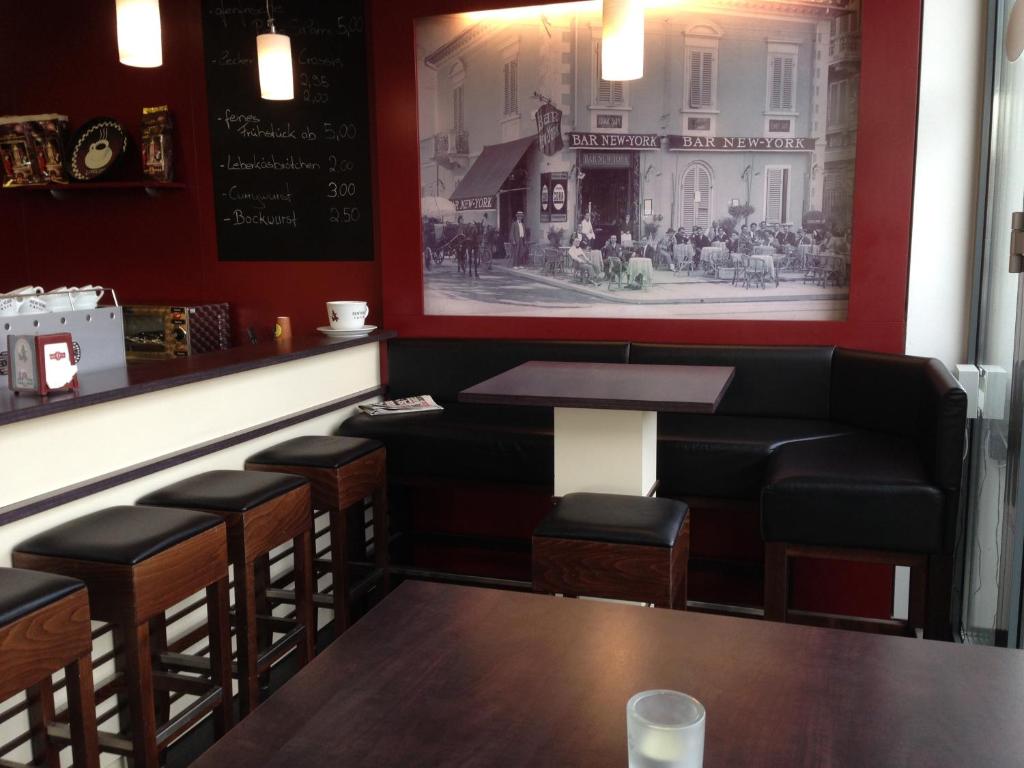 Posezení v ubytování Tankbar's Hotelchen