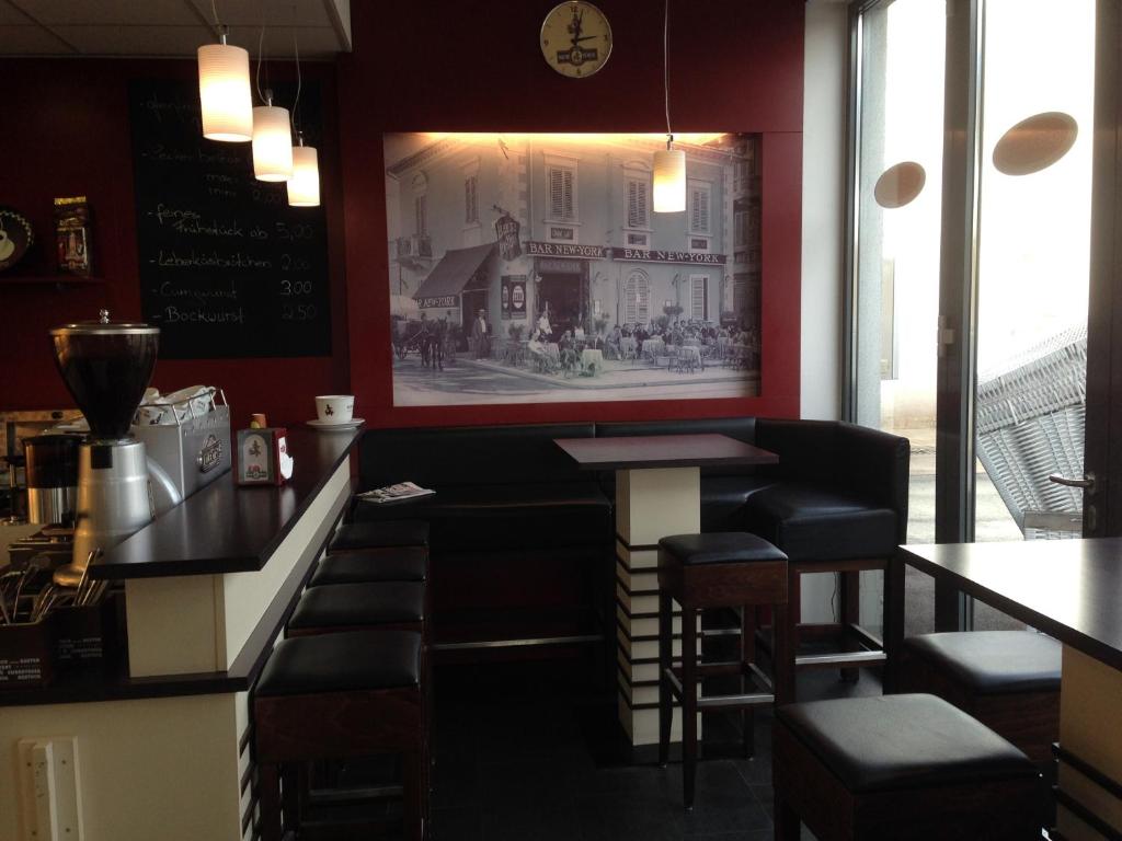Posezení v ubytování Tankbar's Hotelchen