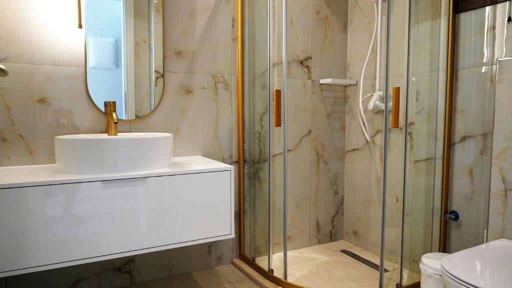 Vannituba majutusasutuses Pagiatakis Suites