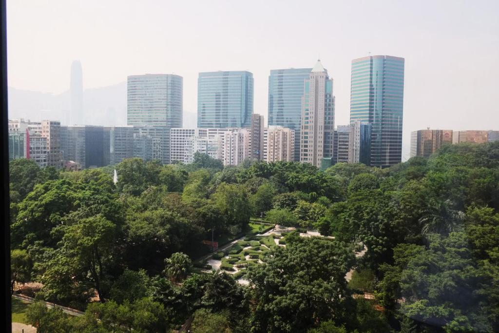 Vedere generală la Hong Kong sau o vedere a orașului de la acest hotel