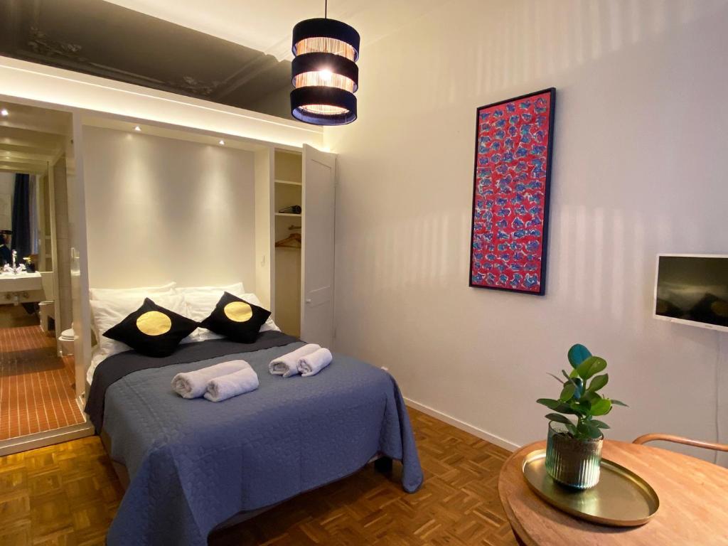 Ein Bett oder Betten in einem Zimmer der Unterkunft Canal Hideaway