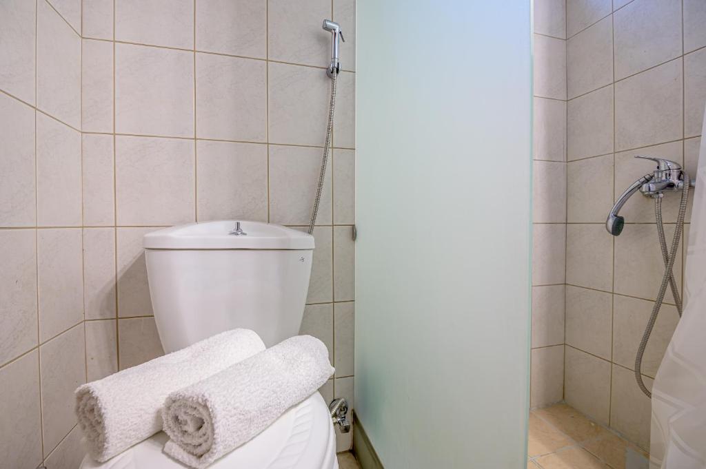 Koupelna v ubytování Demi Panta