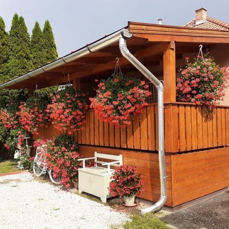 Zahrada ubytování Jázmin Apartmanház