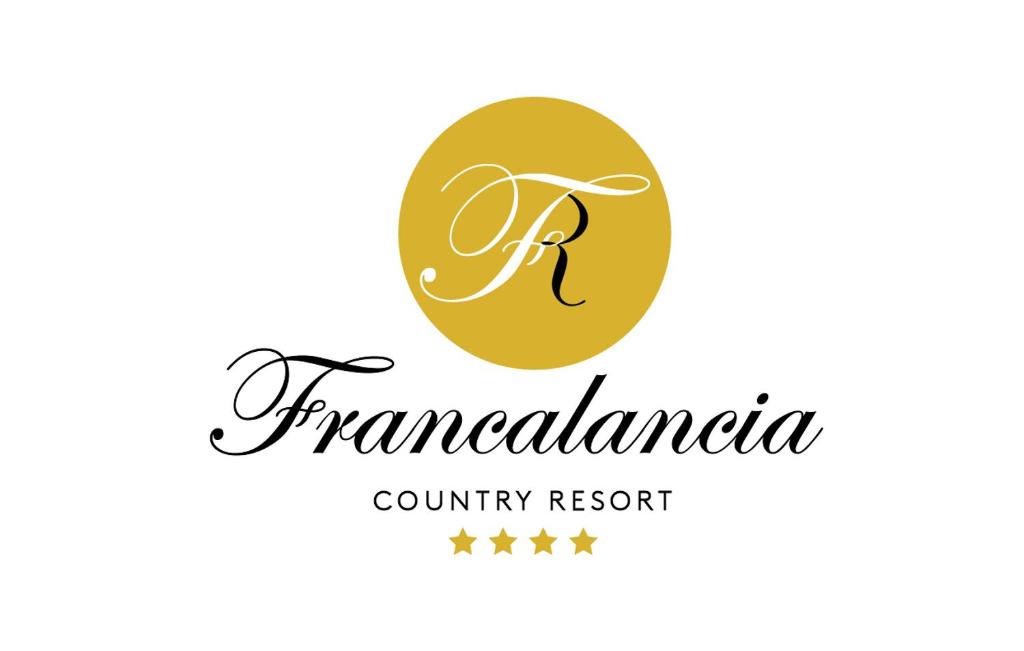 a logo for a community resort with a woman in a circle at Francalancia Country Resort in Castelnuovo di Porto