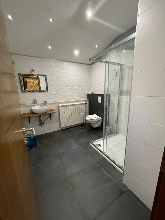 Koupelna v ubytování Villa Natka