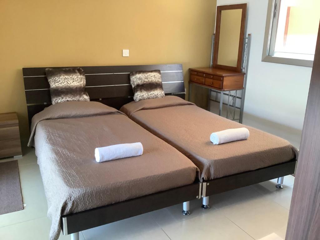 Postel nebo postele na pokoji v ubytování Andris apartment