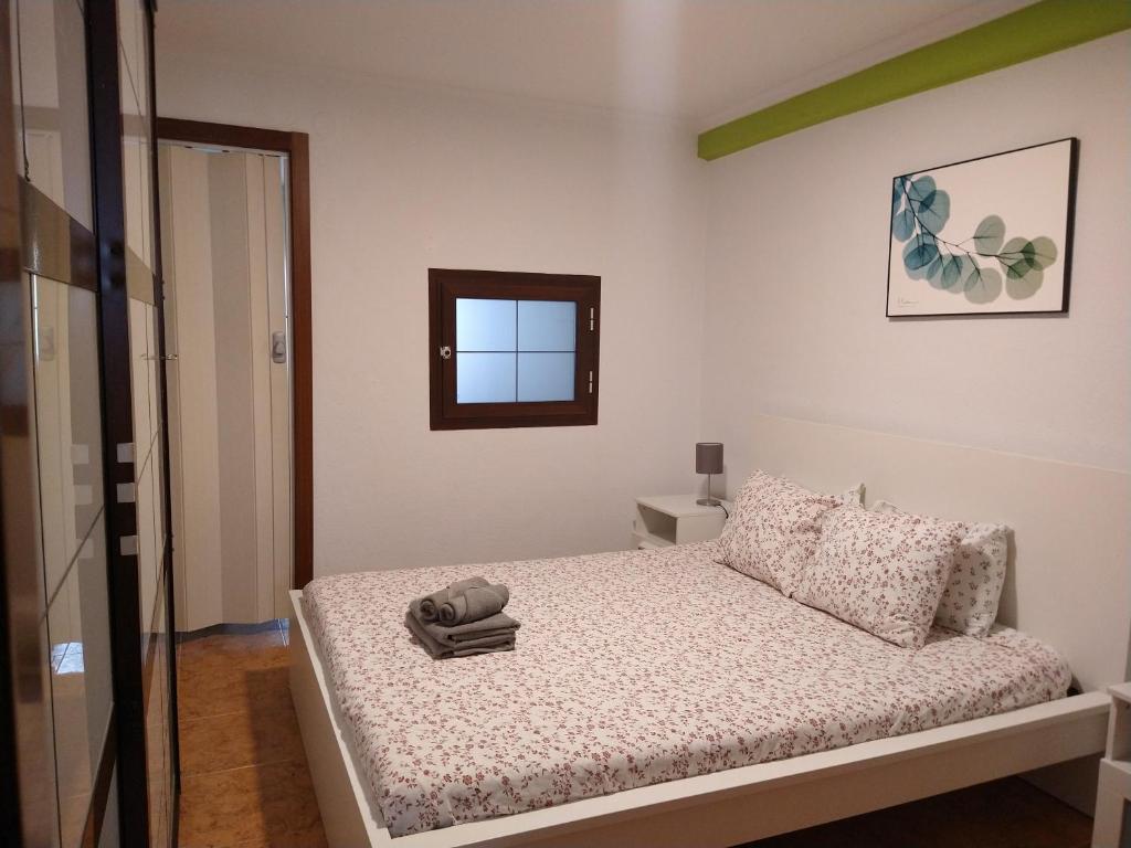 Postel nebo postele na pokoji v ubytování Coqueto miniapartamento junto centro Torremolinos