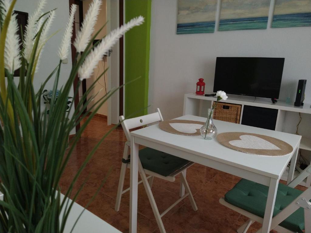 TV a/nebo společenská místnost v ubytování Coqueto miniapartamento junto centro Torremolinos