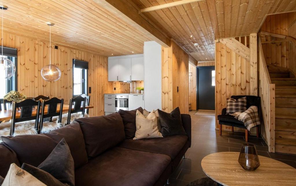 Posezení v ubytování Gaustablikk Hytte - MountainView