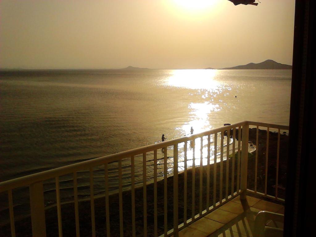 a view of the ocean from a balcony at Torre Luquillo in La Manga del Mar Menor