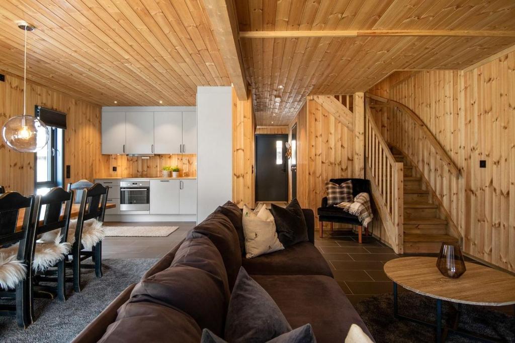 Posezení v ubytování Gaustablikk Hytte - MountainView