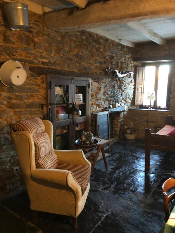 Posezení v ubytování Casa rural **** El Barreiro. Ideal para familias.