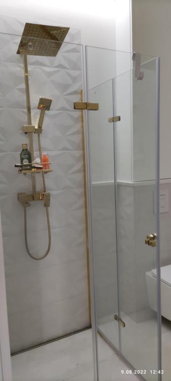 Kúpeľňa v ubytovaní Apartament w modernistycznej kamienicy w Gdyni