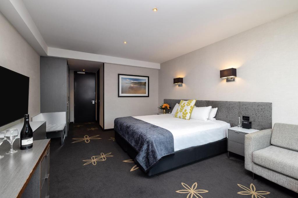 Voodi või voodid majutusasutuse SkyCity Hotel Auckland toas